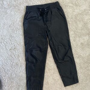 LOFT Faux Leather Jogger Pants